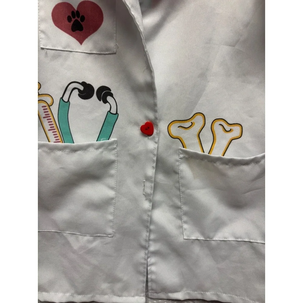 Dress Up America Veterinarian Cosplay For Girls - Vet Lab Coat Sz Med 8-10